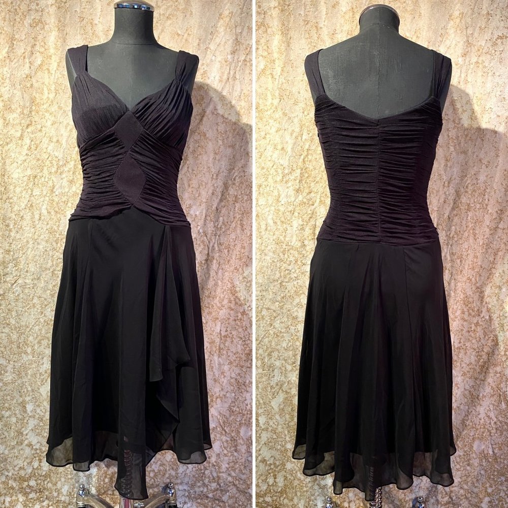 Sangria Petite 6P Black Cocktail Dress
